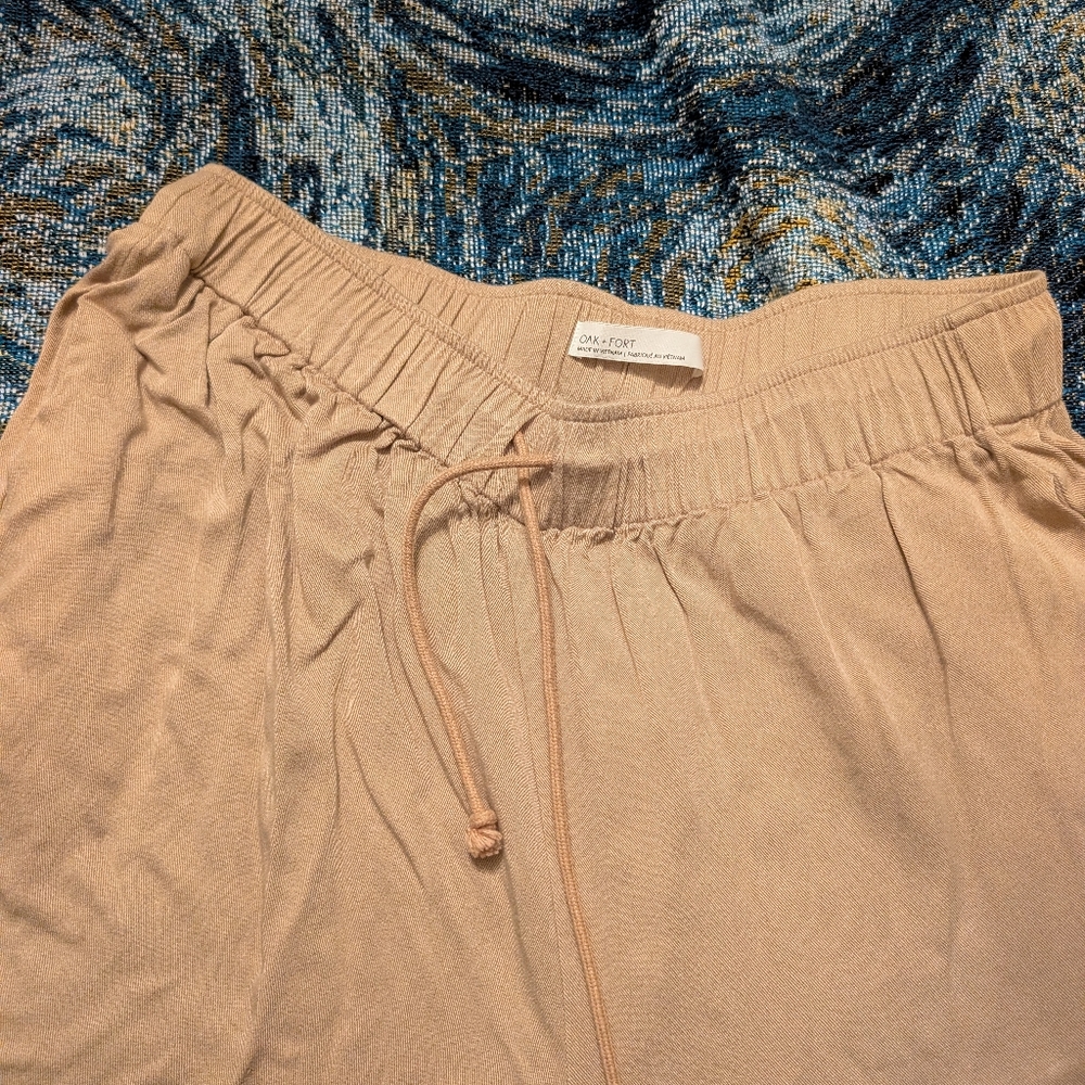 Oak And Fort Tan Drawstring Pants